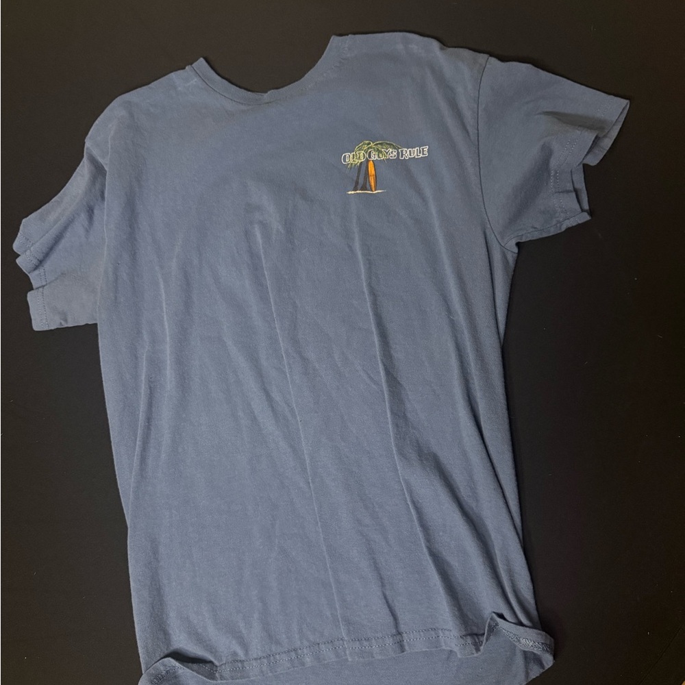 Casual Blue Graphic T-Shirt